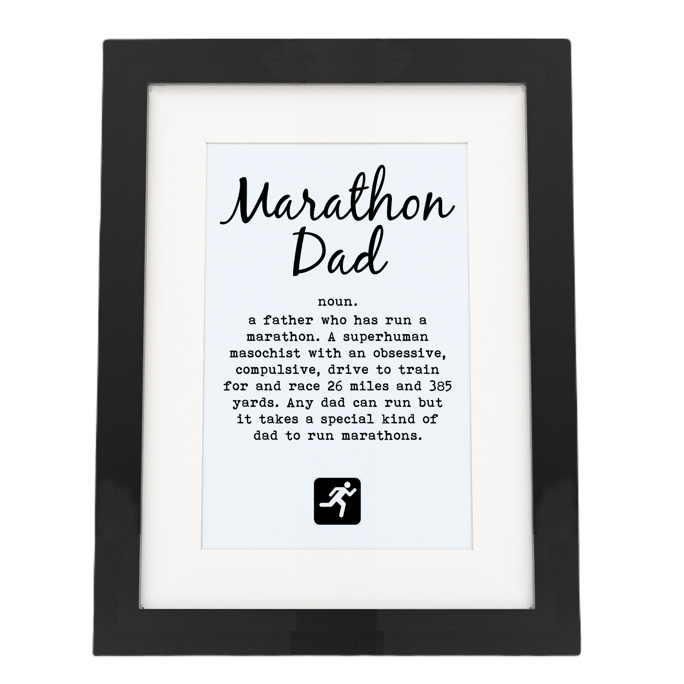 Marathon Dad - Framed Print