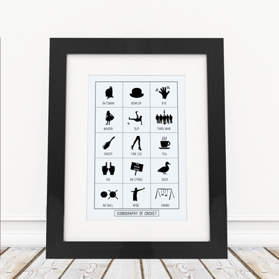 Iconography of Cricket - Framed Print