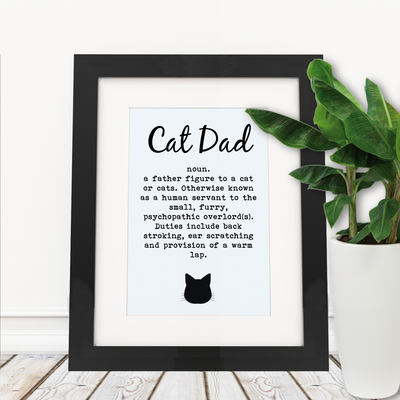 Cat Dad - Framed Print