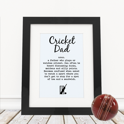 Cricket Dad - Framed Print