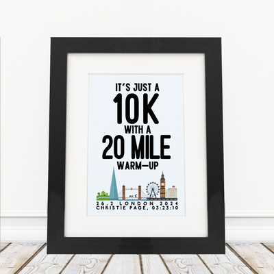 London 2024 - It's Just a 10k - Framed Print