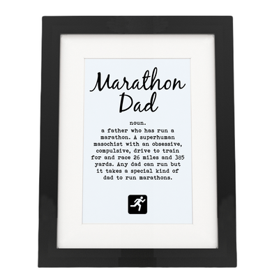 Marathon Dad - Framed Print