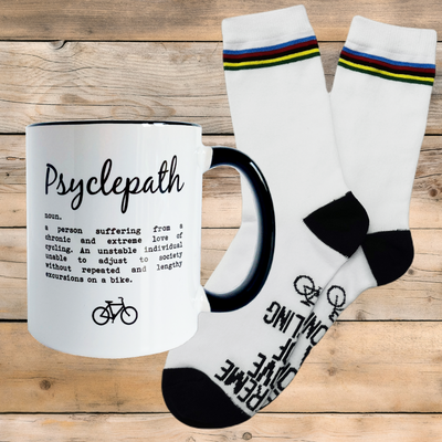 The "Psyclepath" - Mug and Socks Gift Set