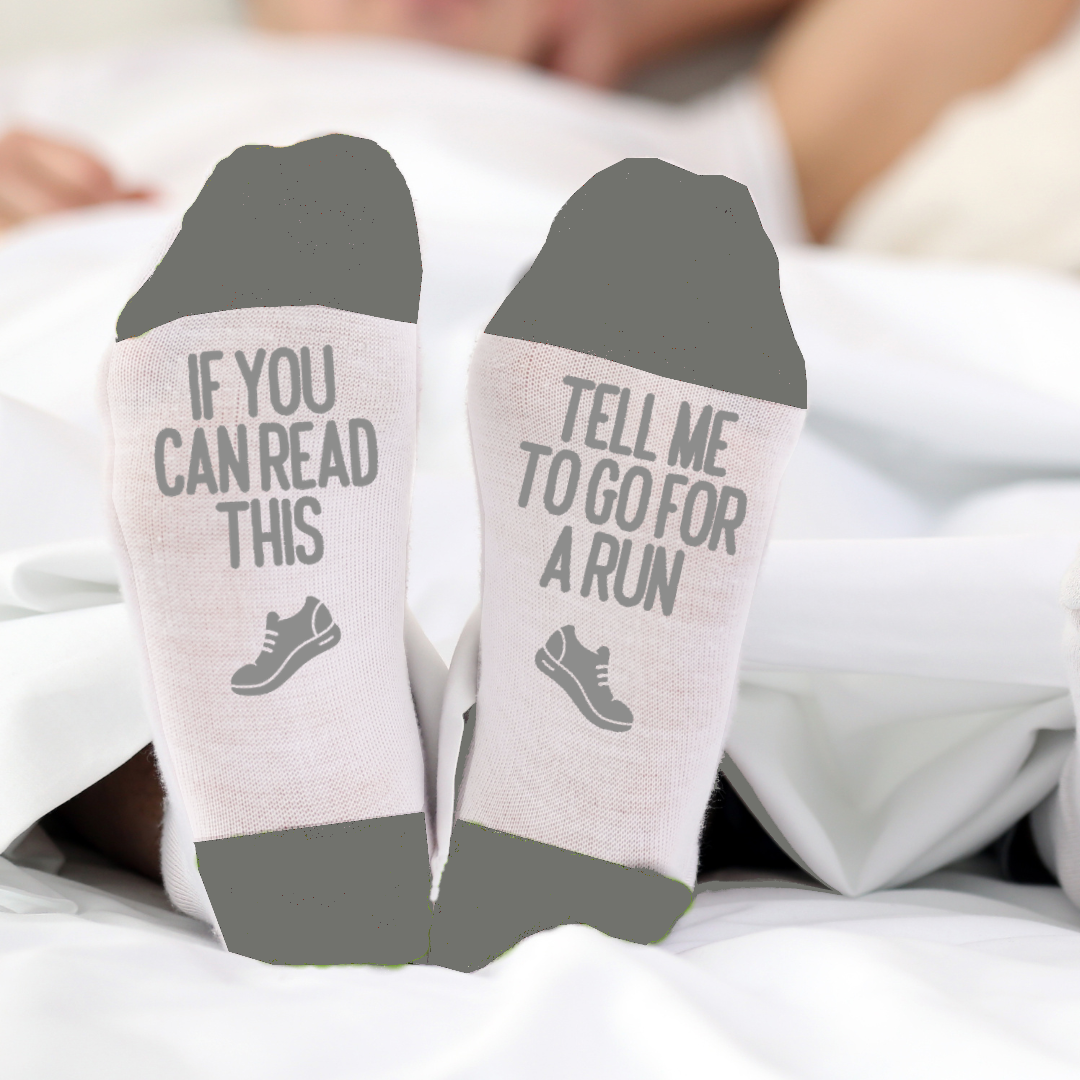 The "Get Out The Door and Run" - Mug and Socks Gift Set