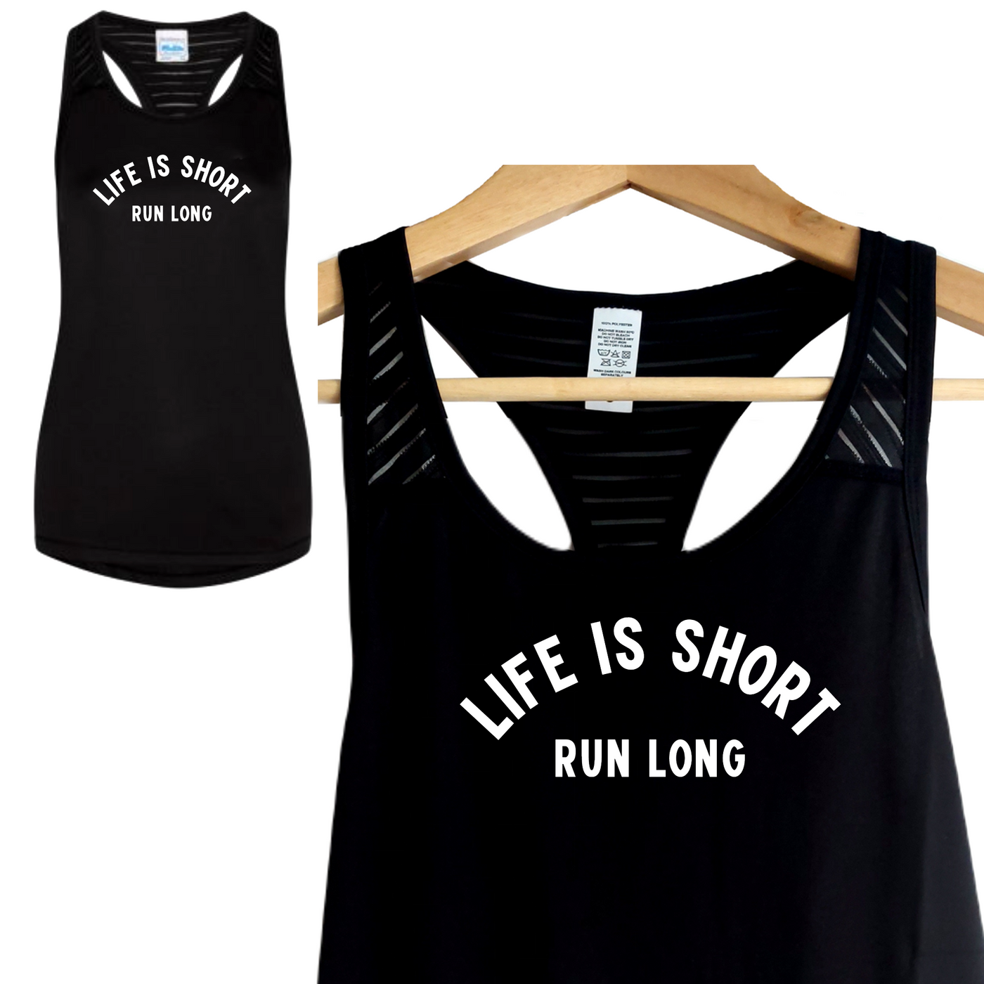 Life is Short, Run Long  -  Running Vest