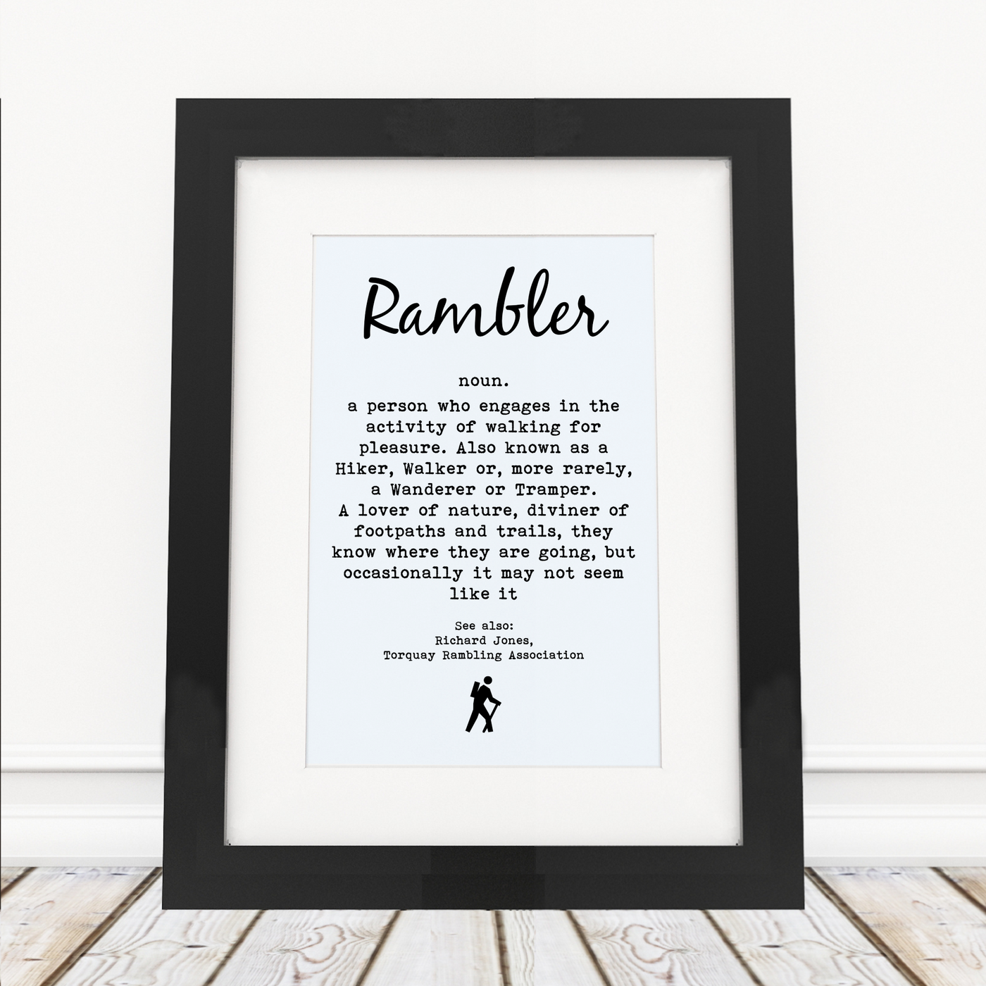 Rambler - Framed Print - Personalised