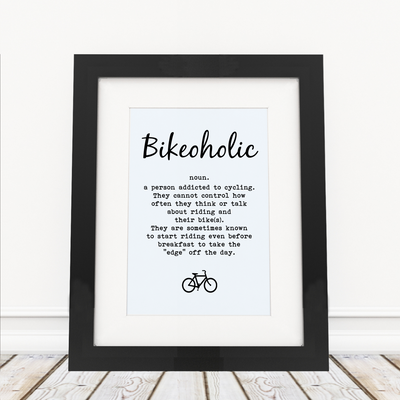 Bikeoholic  - Framed Print