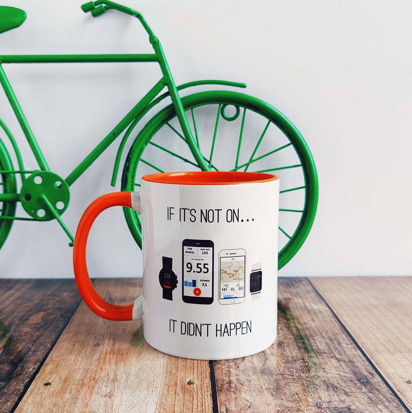 If it's not on Strava - Mug-Worry Less Design-Cycling,Cycling-Gift,Mug,Running,Running-Gift