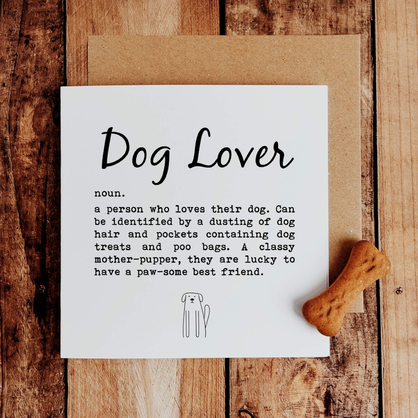 Dog Lover - Greetings Card-Worry Less Design-Dogs,Greetings-Card