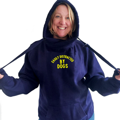 Dog Lover Hoodie - Easily Distracted by Dogs