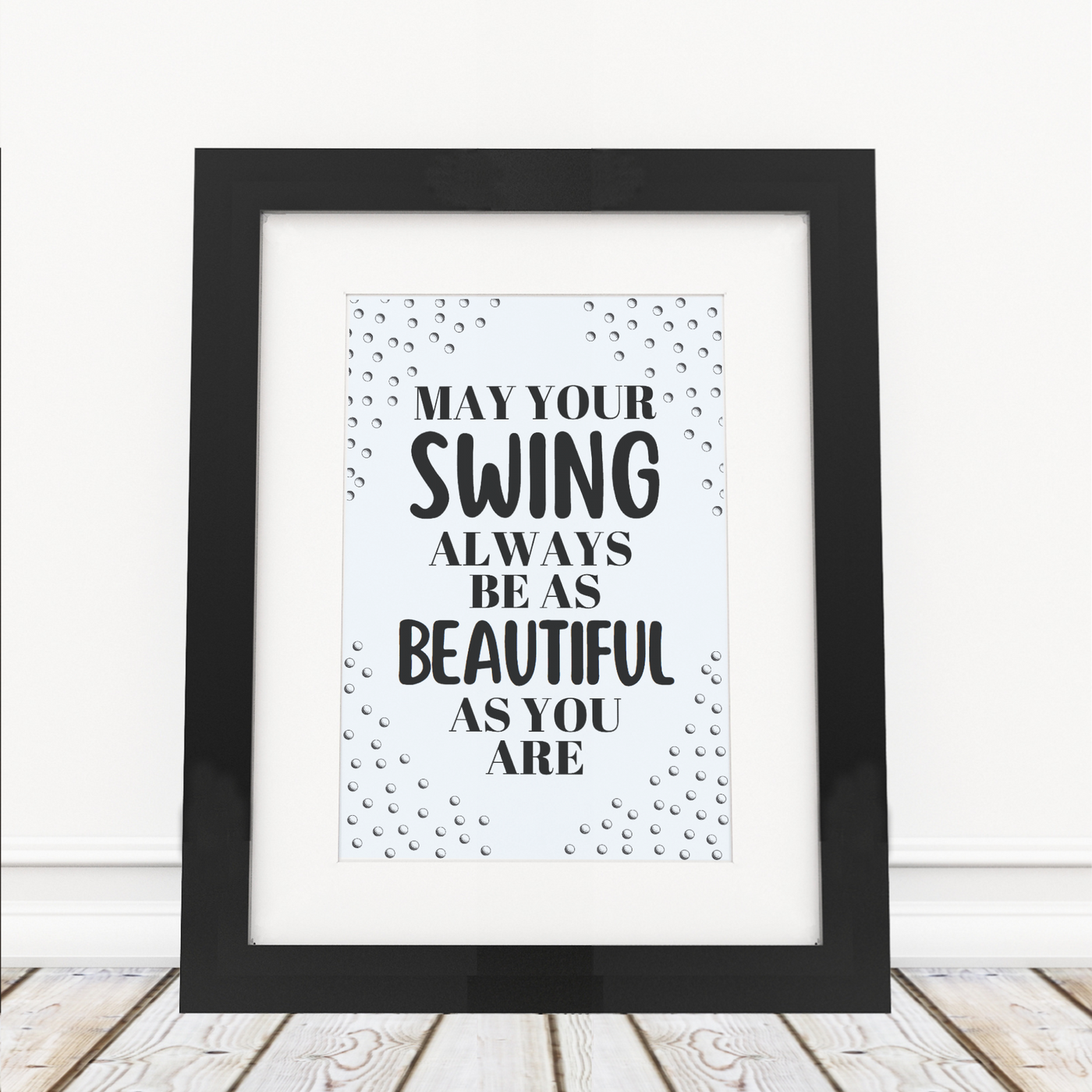 OUTLET - May Your Swing - Framed Print
