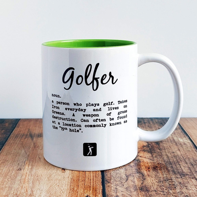 Golfer - Mug-Worry Less Design-Golf,Golf-Gift,Mug
