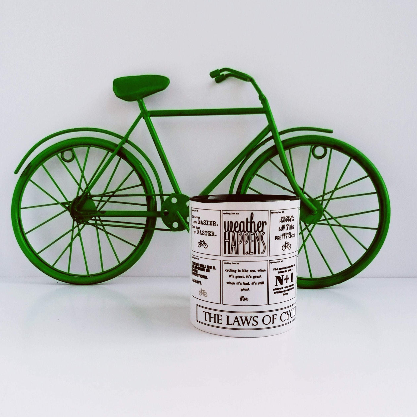 The Laws of Cycling - Mug-Worry Less Design-Cycling,Cycling-Gift,Mug