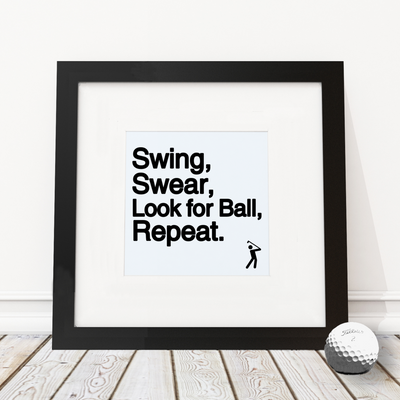 Swing Swear - Framed Print