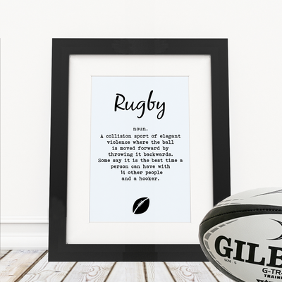 Rugby - Framed Print
