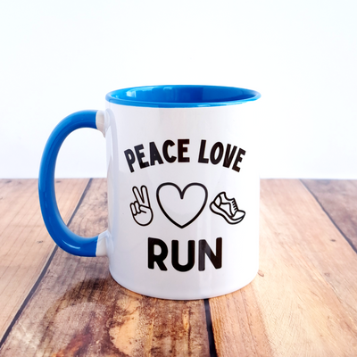 Peace Love Run - Mug
