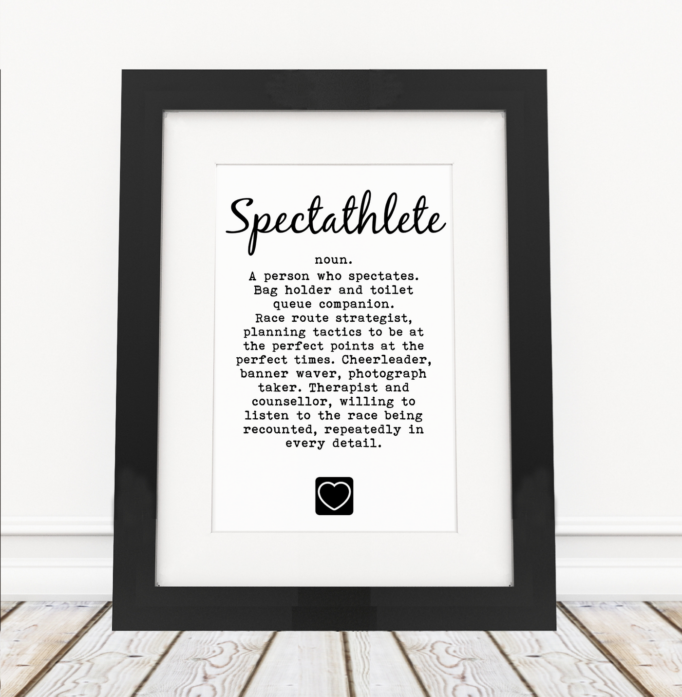 Spectathlete Definition  - Framed Print
