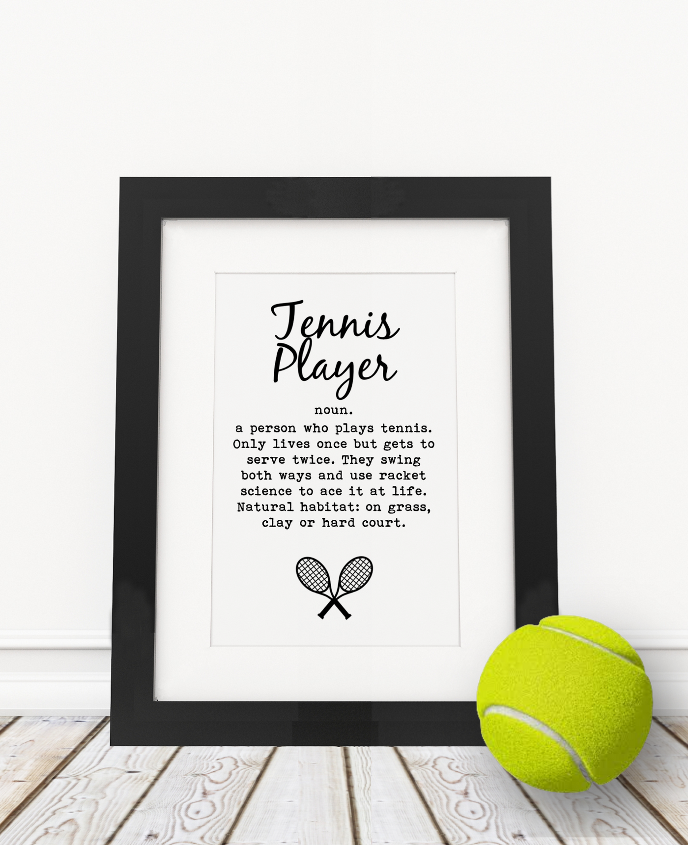Tennis Player - Framed Print