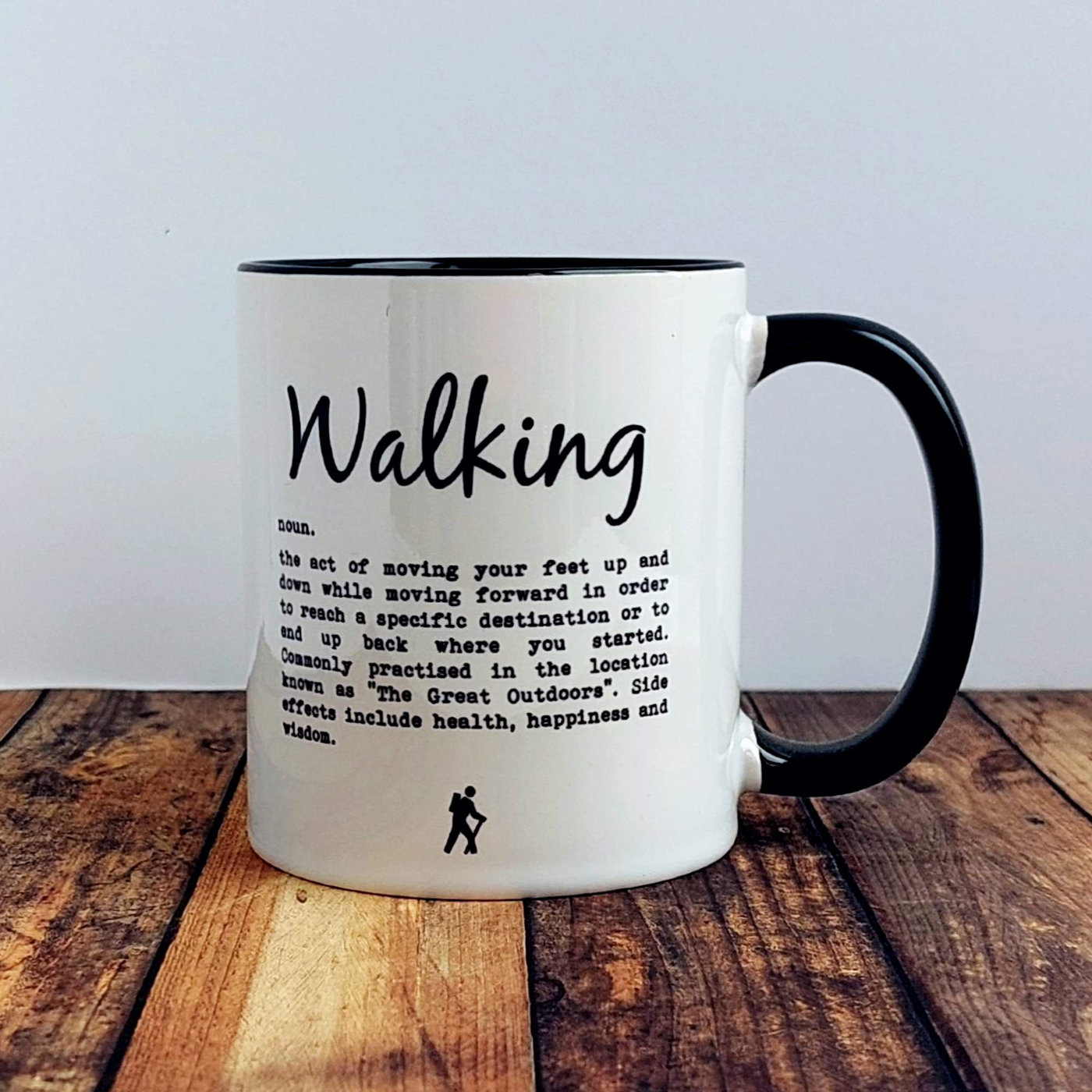Walking - Mug-Worry Less Design-Mug,Walking,Walking-Gift