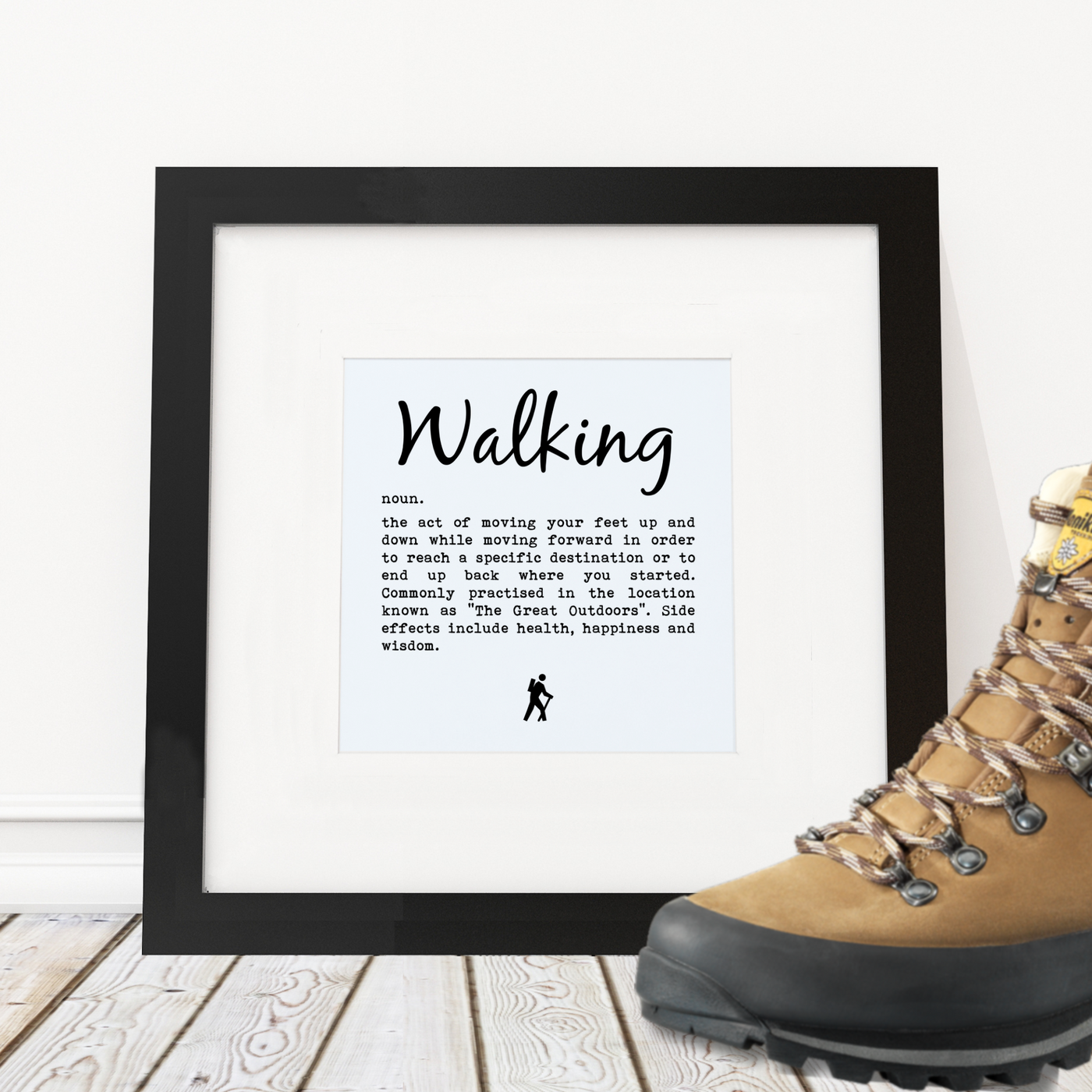 Walking Definition - Framed Print