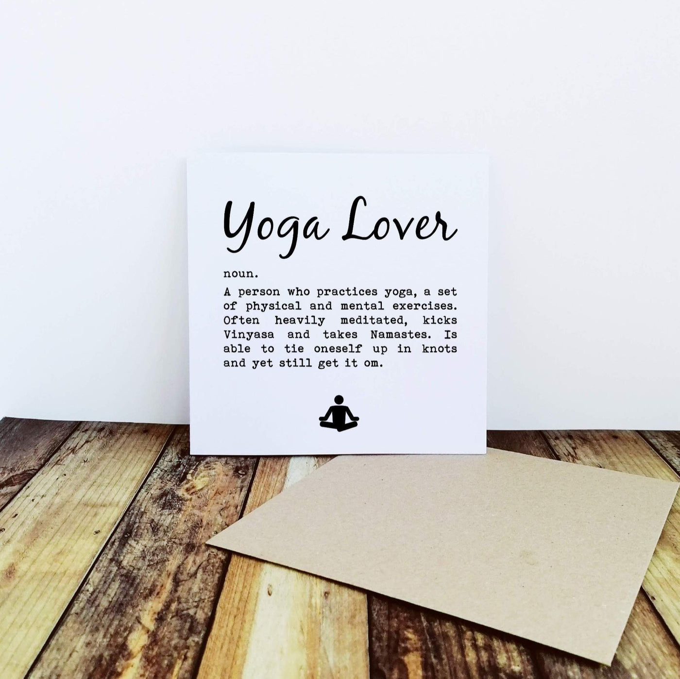 Yoga Lover Definition - Greetings Card-Worry Less Design-Greetings-Card,Other-Sports,Yoga