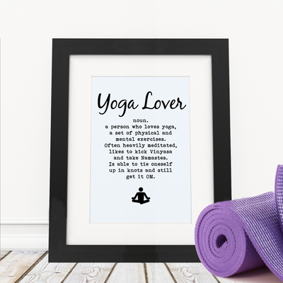 Yoga Lover - Framed Print